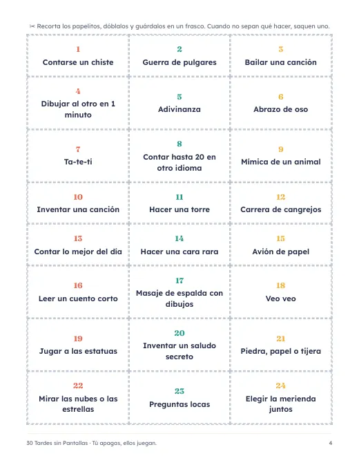 Tablero de juegos rápidos de 10 minutos